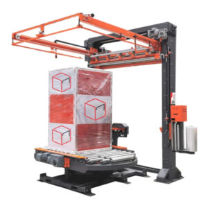 STEP S300-TS Fuldautomatisk palleomvikler med dispenser til topark